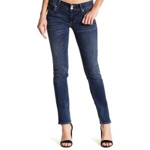 Hudson Mid Rise Collin Skinny Jeans Dark Wash, Size 26